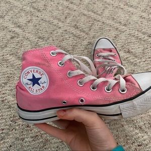 Pink Converse high tops